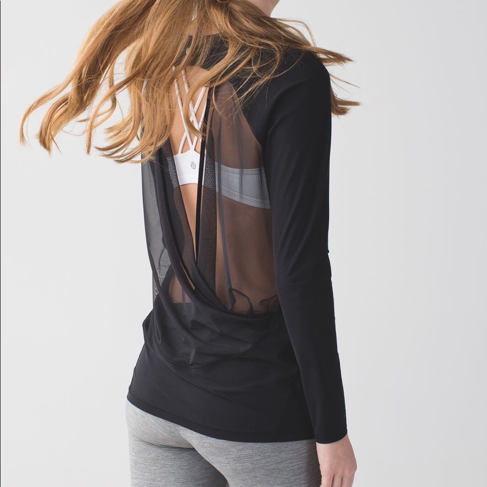 Lululemon “If You’re Lucky” mesh open back top